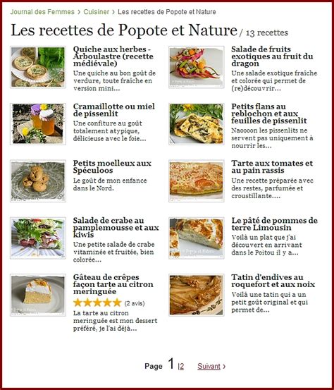 cuisine journal des femmes